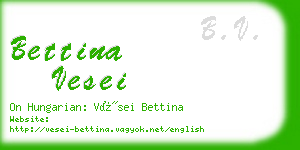 bettina vesei business card